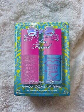Too Faced Kissing Jelly Twice Upon A Time Duo NWT